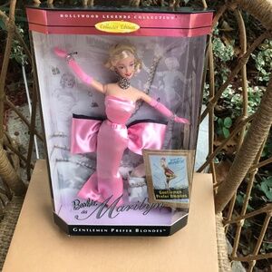 Marilyn Monroe Barbie Doll-In Pink Dress from “Gentlemen Prefer Blondes”